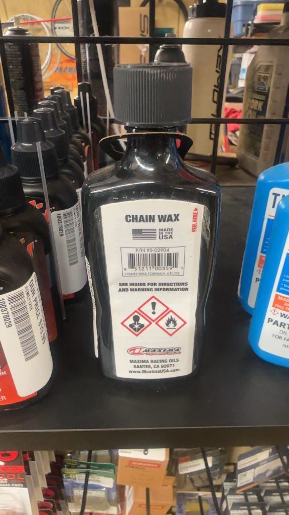 Maxima Chain Wax Parafilm Formula Bike Specific Chain Lube New 4oz