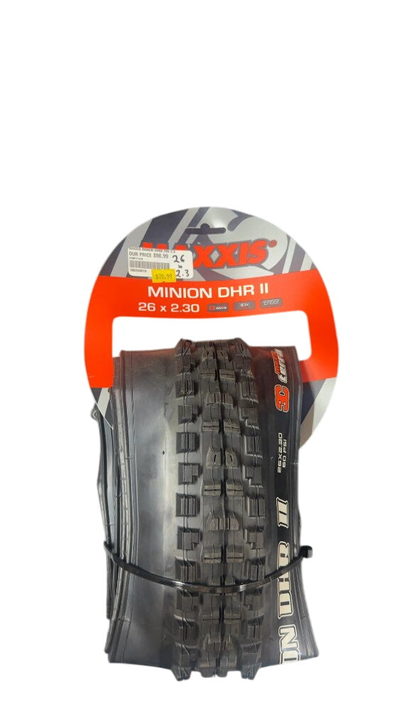 Maxxis Bike Tire Minion DHR II 3C EXO TR New 26 x 2.30