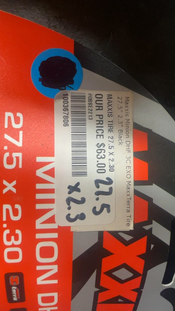 Maxxis Mountain Bike Tire Minion DHF 3C EXO MaxxTerra New 27.5" x 2.30"