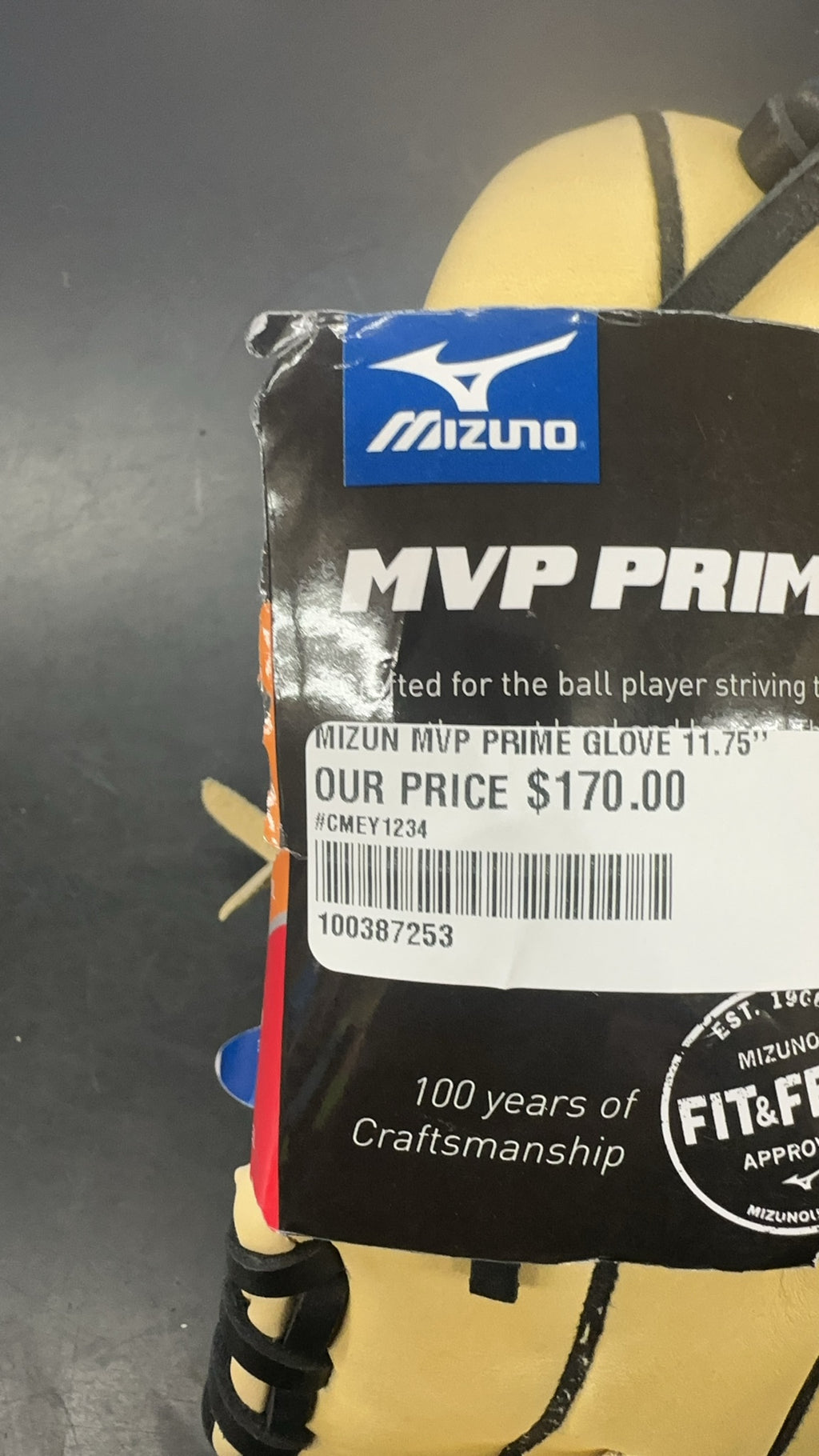 Mizuno MVP Prime 11.75" Baseball Glove - GMVP 1177P4