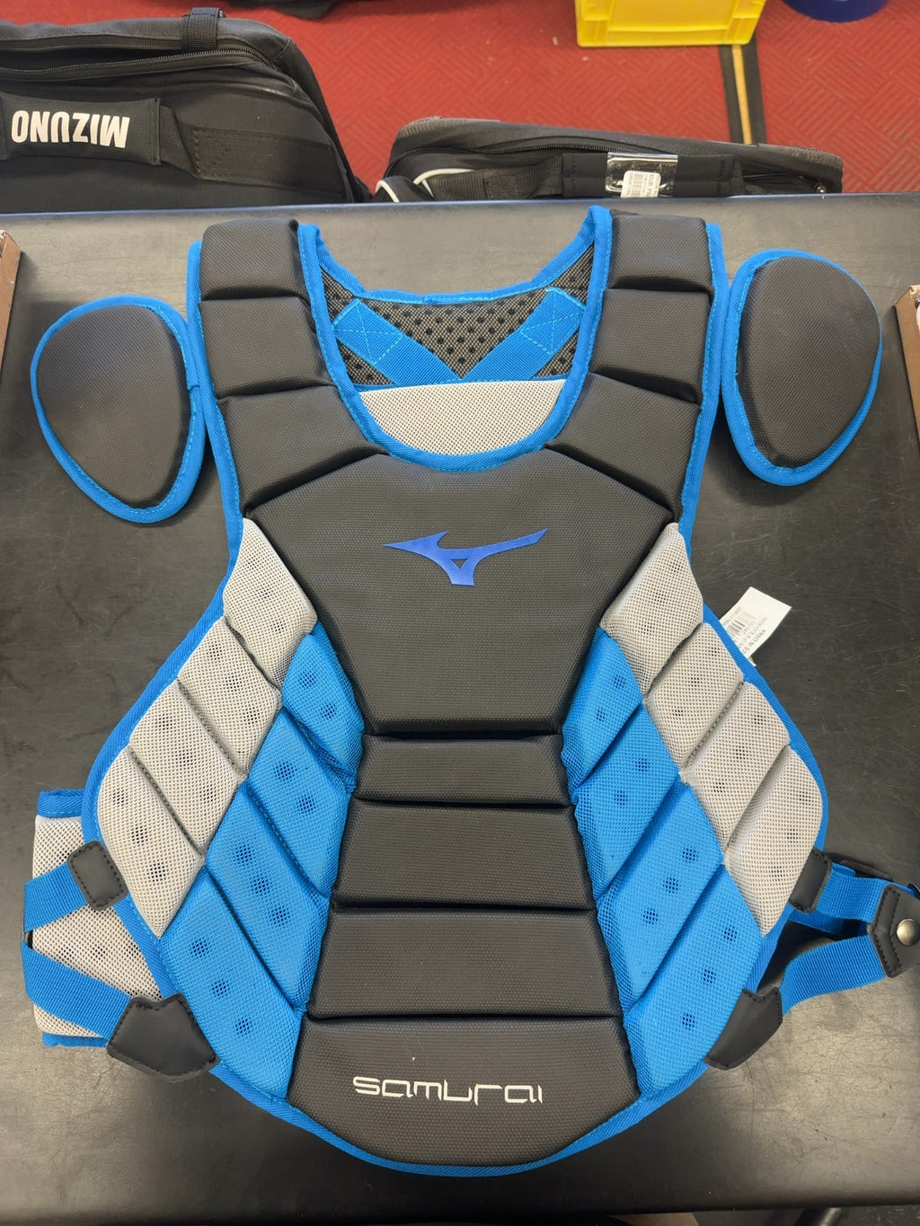 Mizuno Samurai Baseball Catcher's Chest Protector - Blue/Black