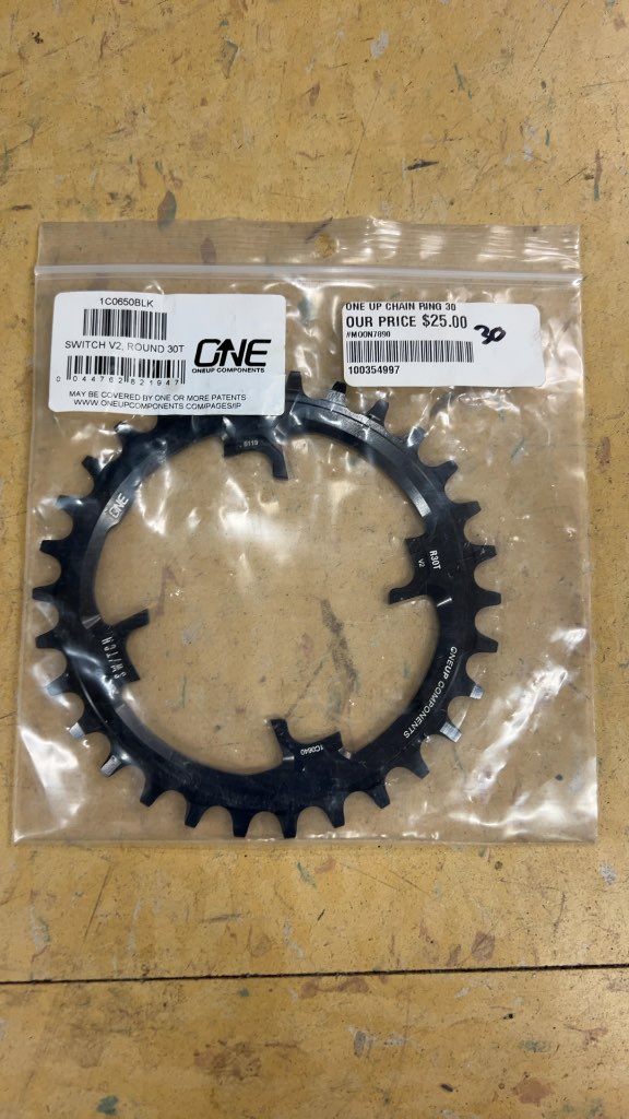 OneUp Components Chainring Switch V2 Round Black Excellent Condition 30T