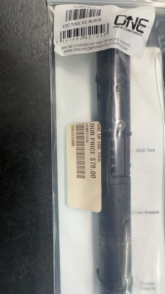 OneUp Components EDC Tool V2 Black New