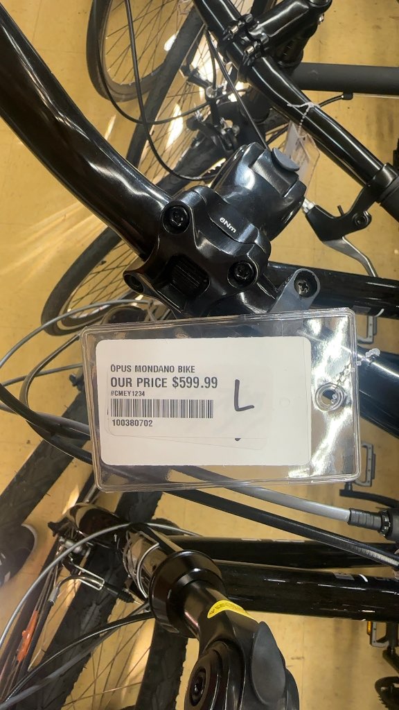 Opus Hybrid Bike Mondano Black Good Condition Large