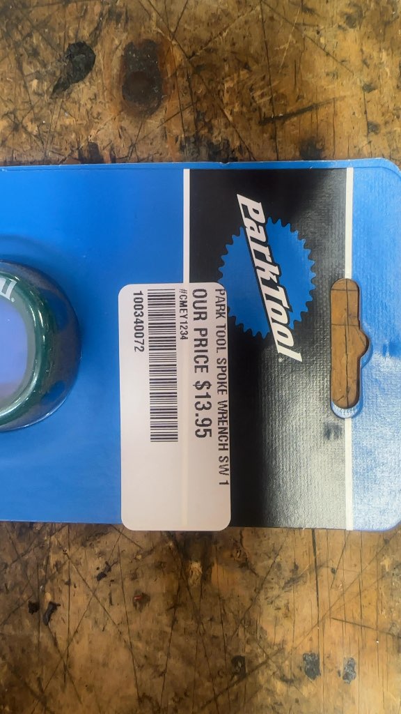Park Tool Spoke Wrench SW-1 Green New .130" / 3.30mm
