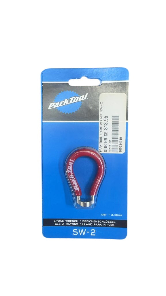 Park Tool Spoke Wrench SW-2 New Red .136" / 3.45mm