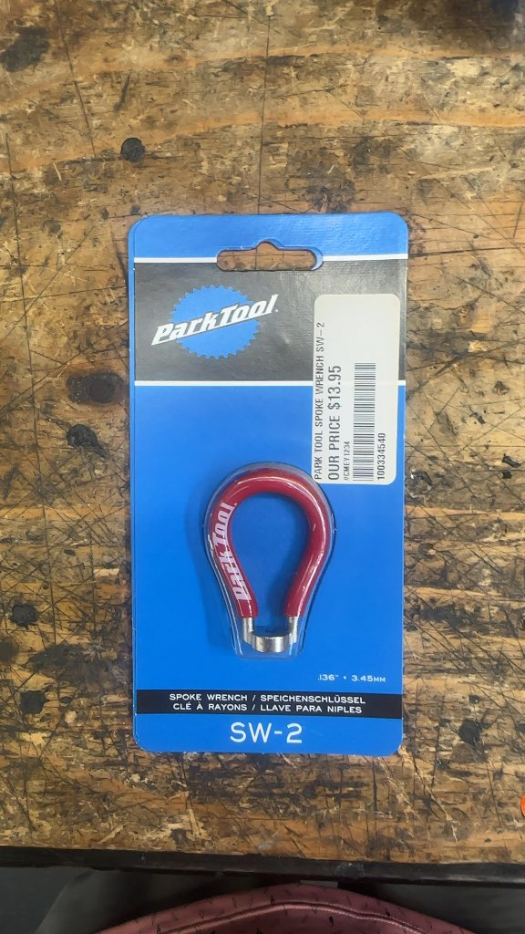 Park Tool Spoke Wrench SW-2 New Red .136" / 3.45mm