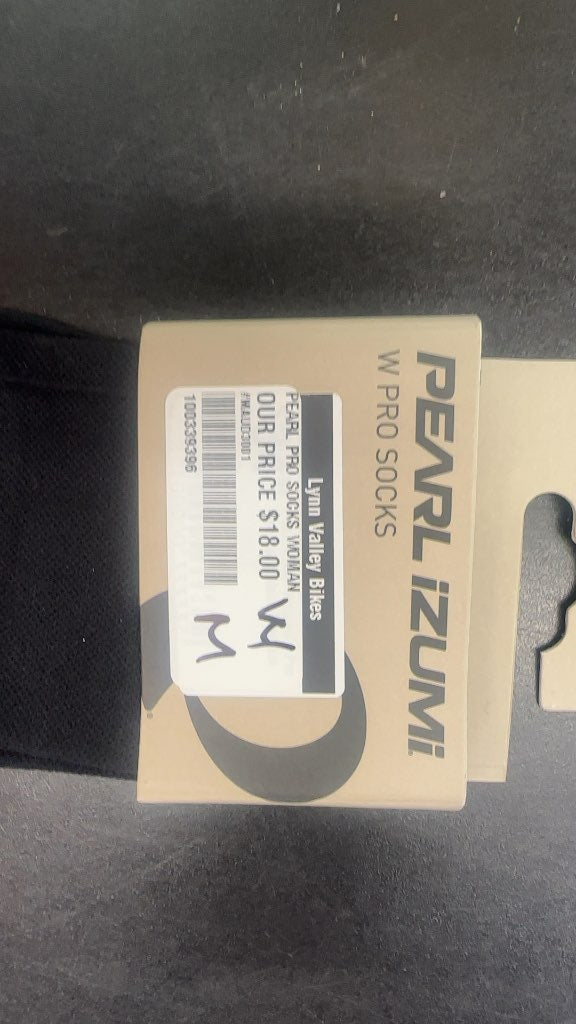 Pearl Izumi Women's Pro Tall Cycling Socks Black New Size M