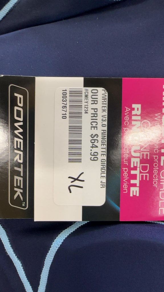 Powertek Ringette Girdle V3.0 Junior New XL
