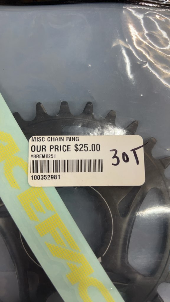 Race Face Cinch System Chain Ring 30T Shimano 12-Speed New