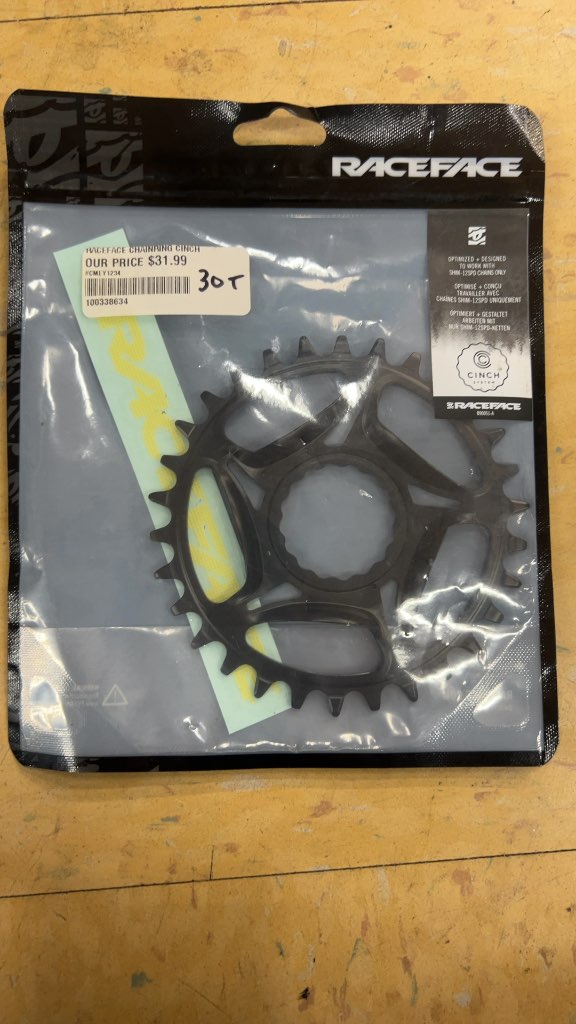RaceFace Cinch Chainring Shimano 12-Speed New 30T