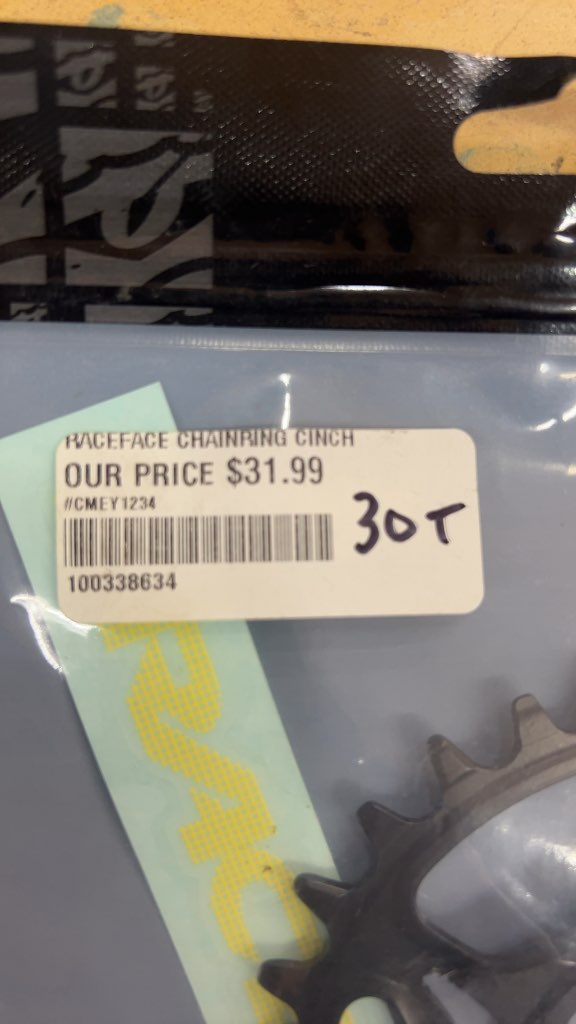 RaceFace Cinch Chainring Shimano 12-Speed New 30T