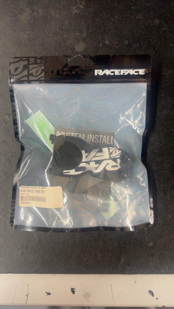 RaceFace Stem 31.8 50X8 Black New