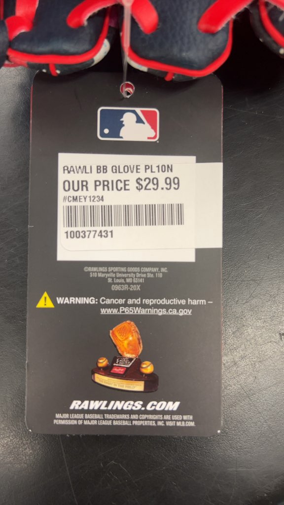 Rawlings Baseball Glove PL10N Space Print Excellent Condition 10"