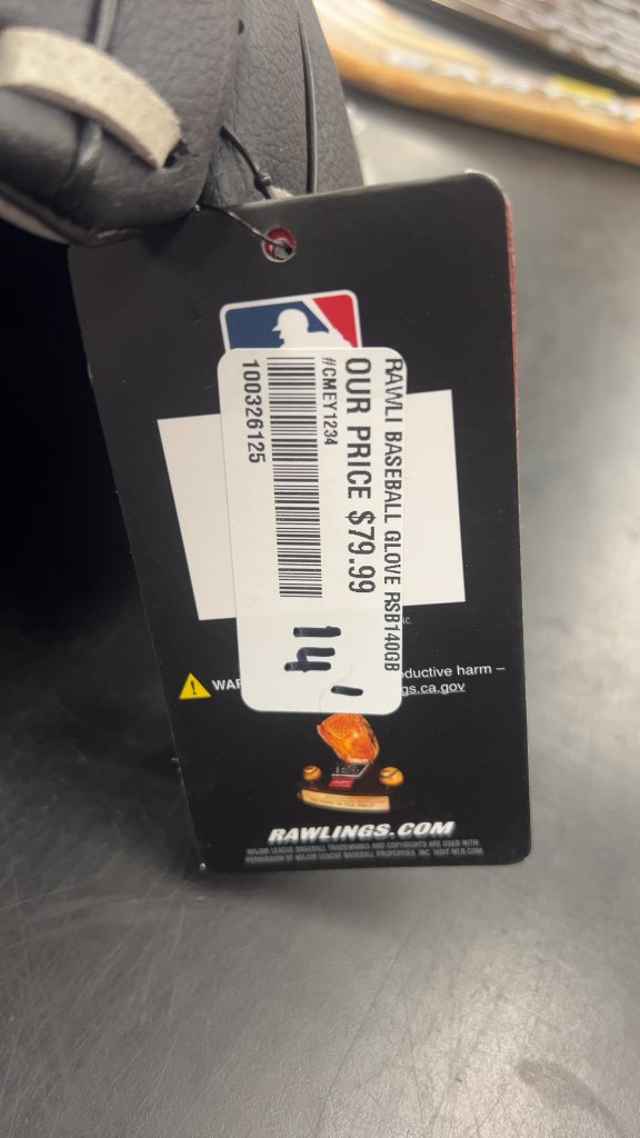 Rawlings Baseball Glove RSB140GB New with Tags 14"