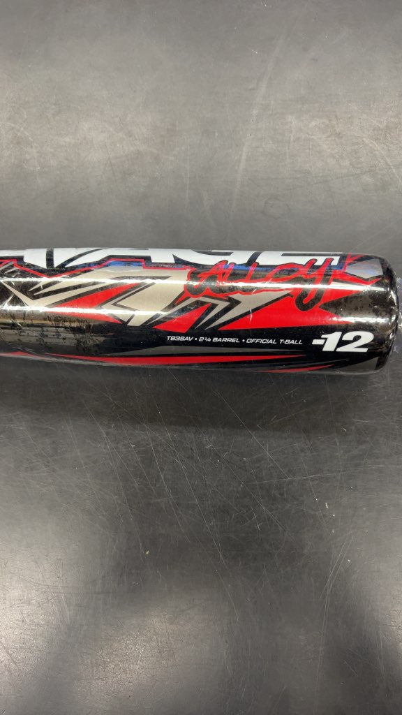 Rawlings Savage Alloy T-Ball Bat -12 Excellent Condition 25"