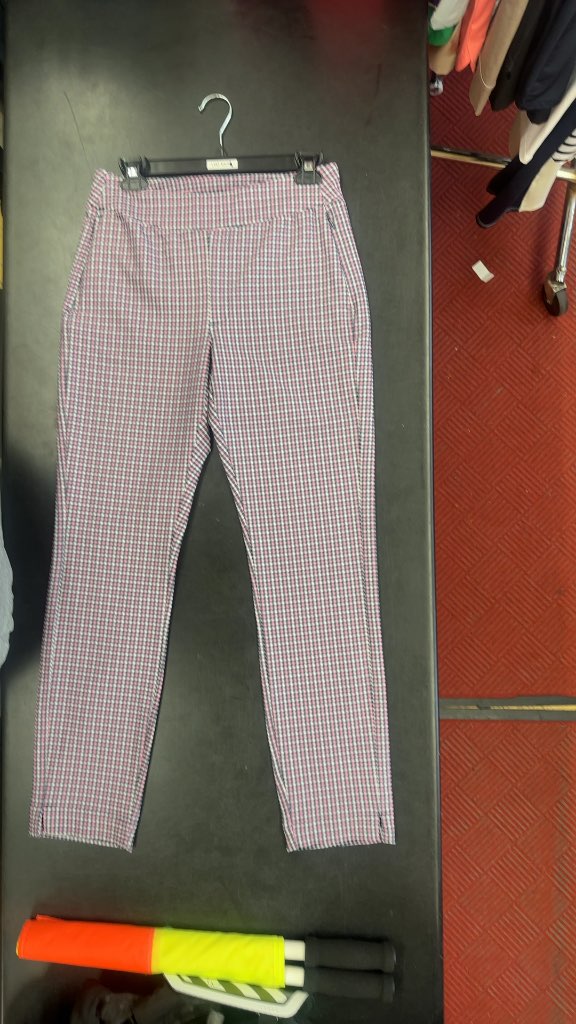 Rohnisch Women's Check Pattern Golf Pants New With Tags Size S
