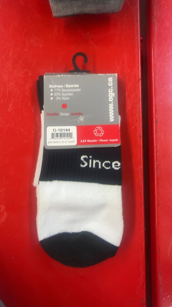 San Marco Socks CMEY1234 White/Black New with Tags Small