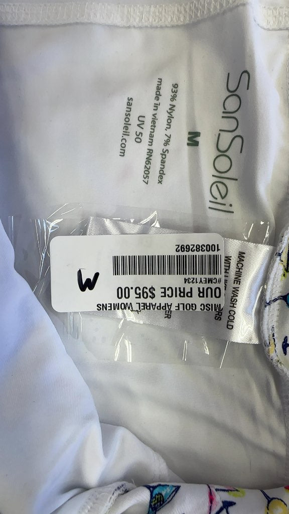SanSoleil Golf Martini Print Skort Excellent Condition Size M