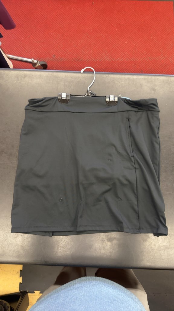 SanSoleil Golf Skort Solstyle 17" Solid Black New With Tags Size L