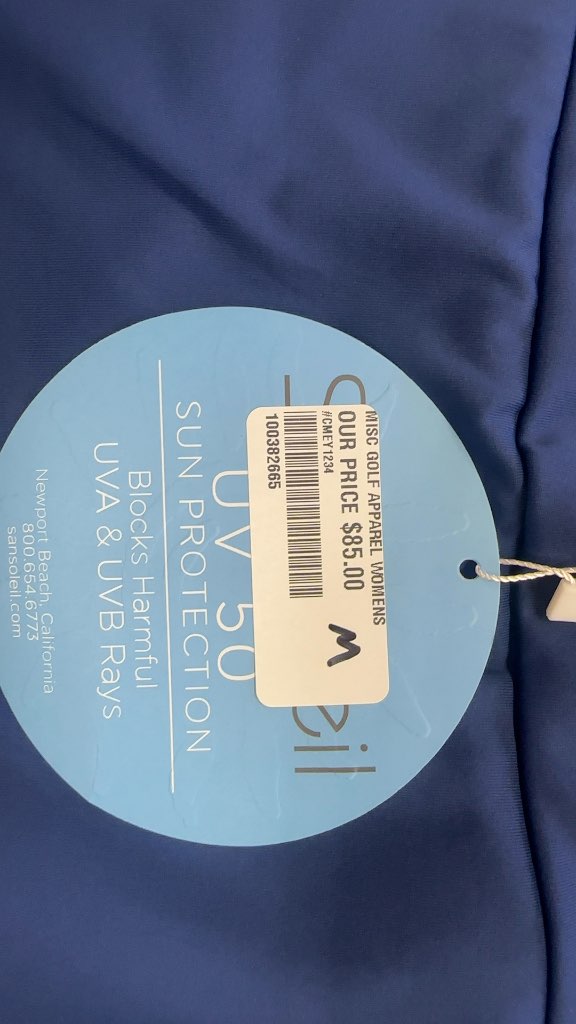 SanSoleil Golf Skort UV 50 Sun Protection Blue New With Tags Size M