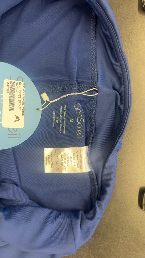 SanSoleil Golf Skort UV 50 Sun Protection Blue New With Tags Size M