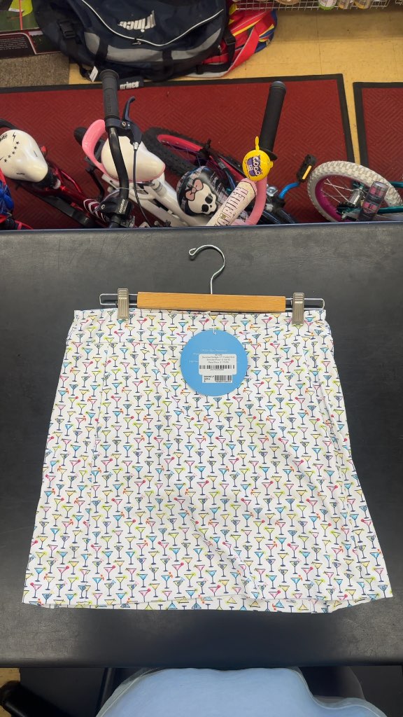 SanSoleil SolStyle 17-Inch Golf Skort Martini Print New with Tags Size S
