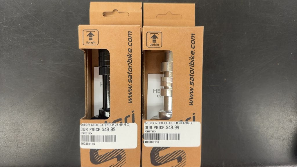 Satori Heads Up 4 Stem Extender 28.6mm New both stainless and black available-per item