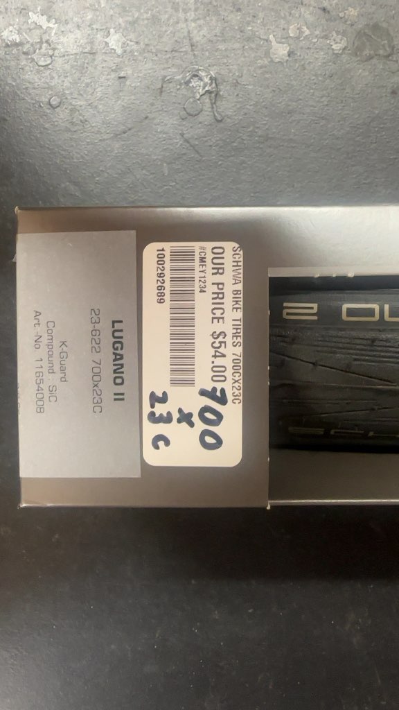 Schwalbe Bike Tire Lugano II K-Guard New 700x23C