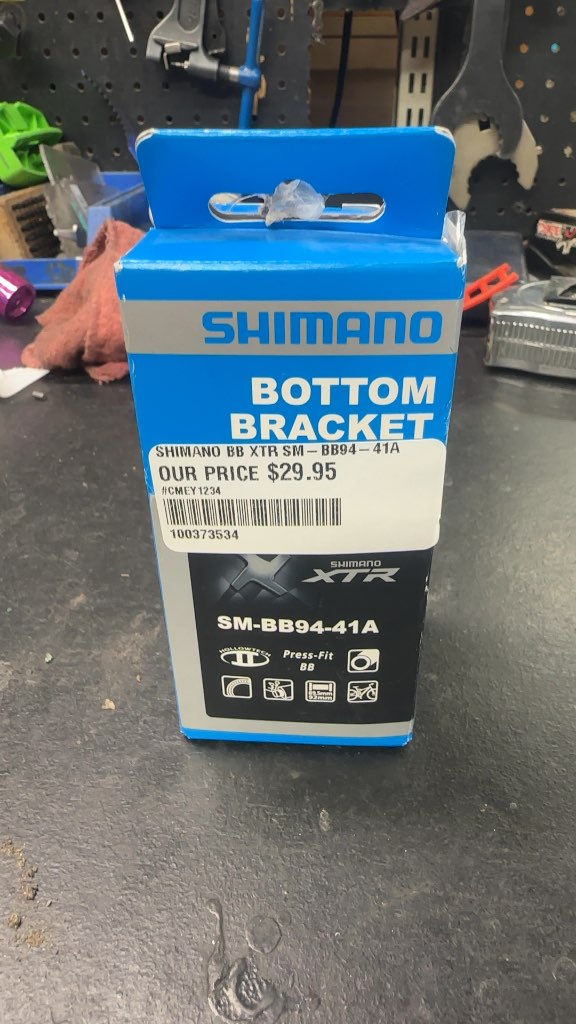 Shimano Bottom Bracket XTR SM-BB94-41A Press-Fit New In Box 89.5/92mm
