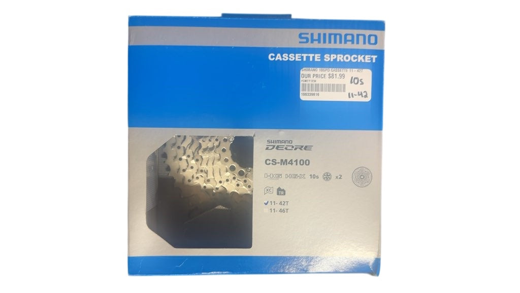 Shimano Deore CS-M4100 10-Speed Cassette 11-42T New in Box