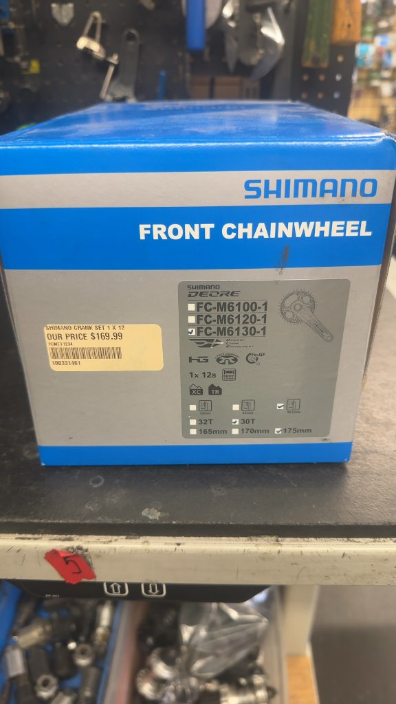Shimano Deore FC-M6130-1 Crankset 1x12 Speed 30T 175mm New in Box