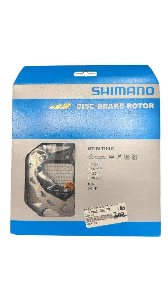 Shimano Disc Brake Rotor RT-MT900 XTR/Saint New 180mm