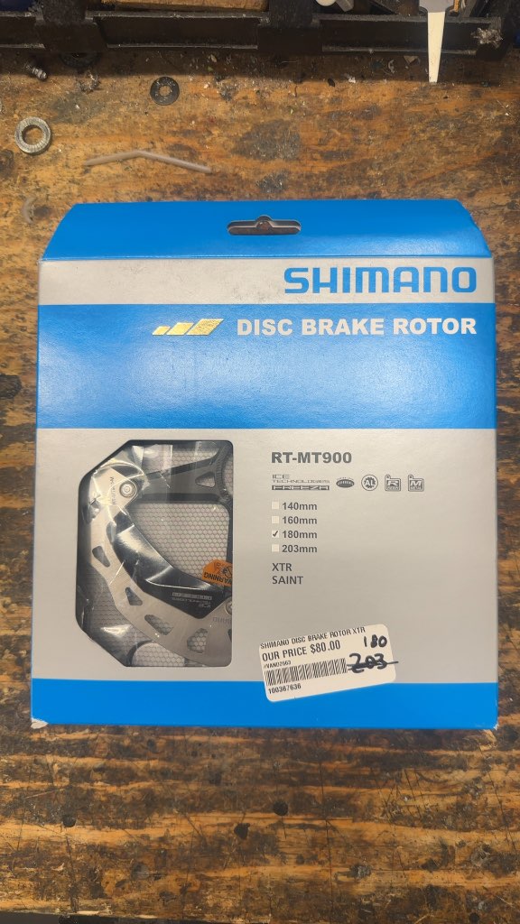 Shimano Disc Brake Rotor RT-MT900 XTR/Saint New 180mm