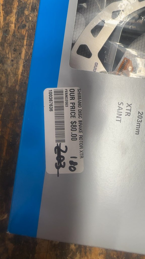 Shimano Disc Brake Rotor RT-MT900 XTR/Saint New 180mm