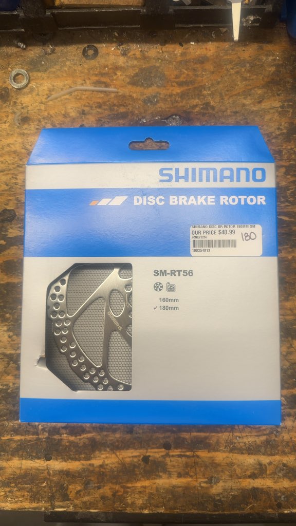 Shimano Disc Brake Rotor SM-RT56 6-Bolt New 180mm