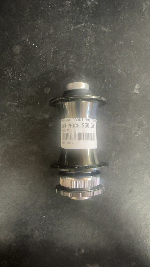 Shimano Front Hub 15mm Thru-Axle Center Lock Black-New