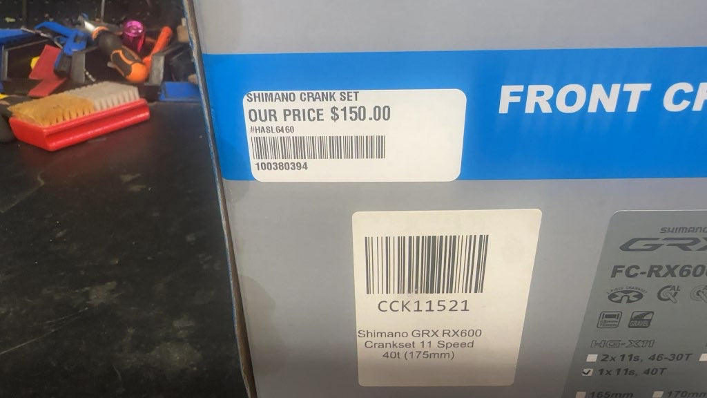Shimano GRX FC-RX600 Crankset 1x11 Speed 40T 175mm New in Box