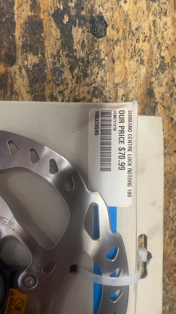 Shimano SM-RT70 Center Lock Disc Brake Rotor 180mm New
