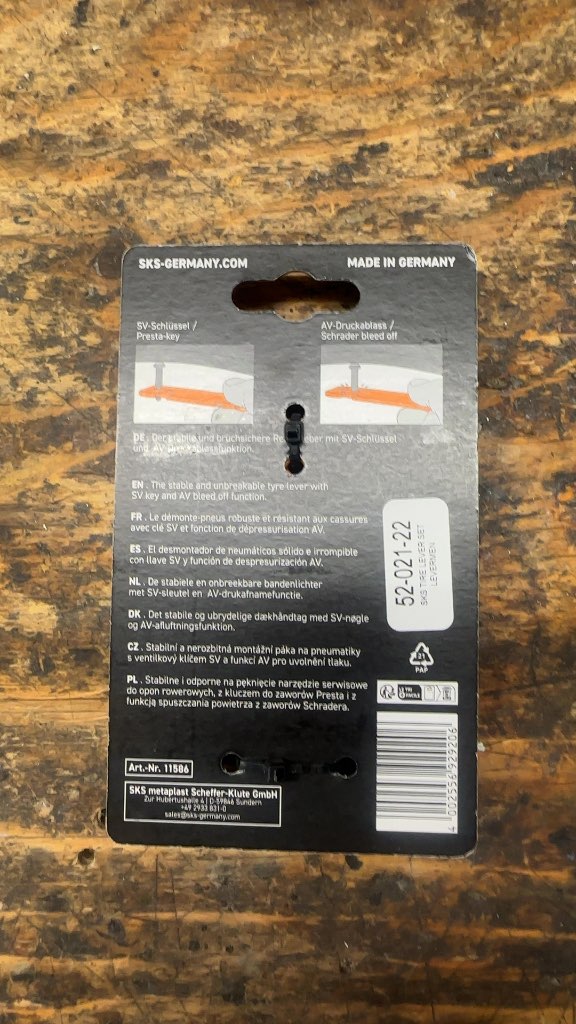 SKS Germany LEVERMEN Tyre Levers New Orange Set