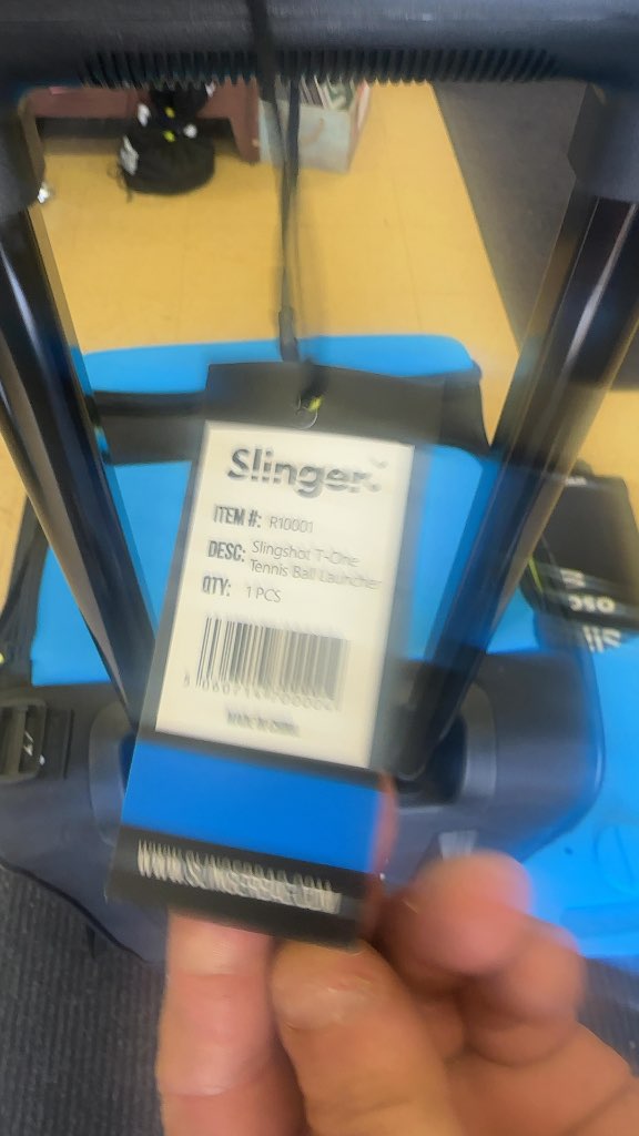 Slinger Slingshot T-One Tennis Ball Launcher with Oscillator-brand new $1200 for $650