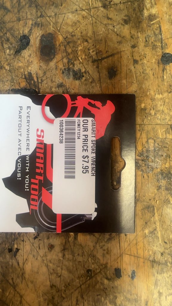 Smart Tool Spoke Wrench 0.127" Black New