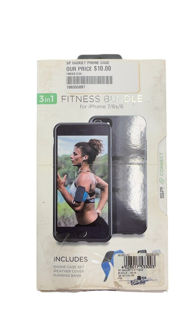 SP Connect 3-in-1 Fitness Bundle for iPhone 7/6s/6 Black New