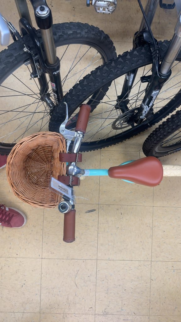 Spoke & Pedal Run Bike Teal/Brown-brand new  12.5"