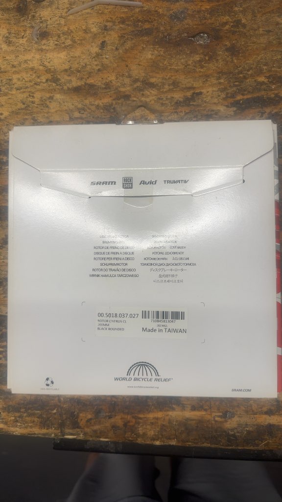 SRAM Centerline Center Lock Disc Brake Rotor Rounded New 200mm
