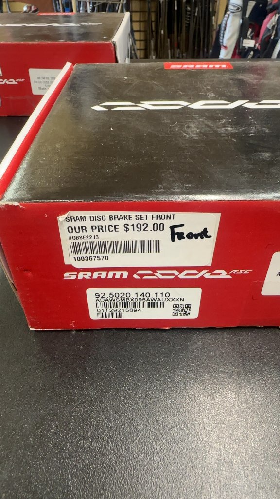 SRAM Disc Brake Set Code RSC Front New In Box