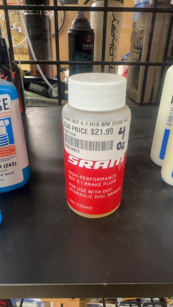 SRAM DOT 5.1 High-Performance Hydraulic Brake Fluid 4oz New