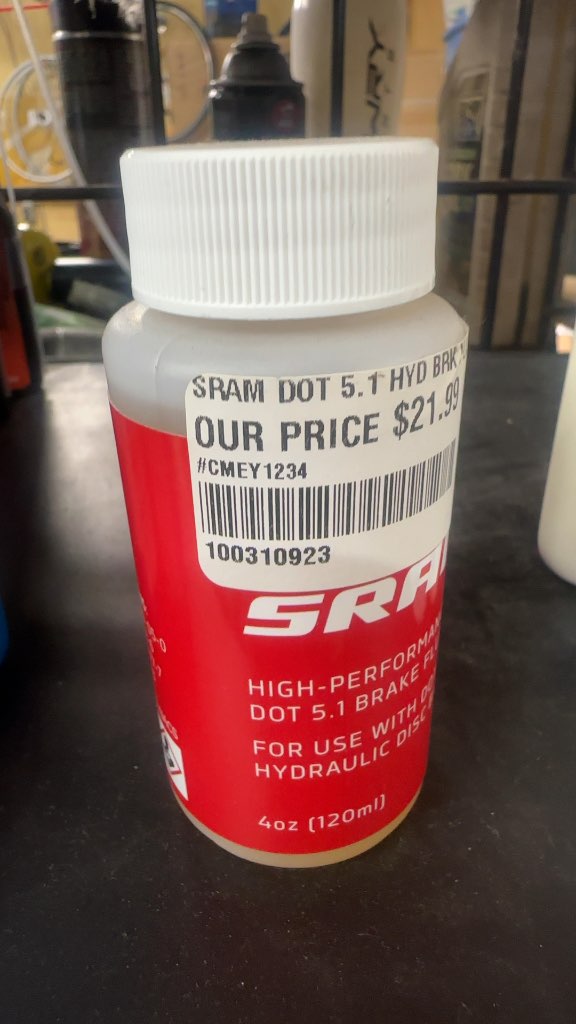 SRAM DOT 5.1 High-Performance Hydraulic Brake Fluid 4oz New