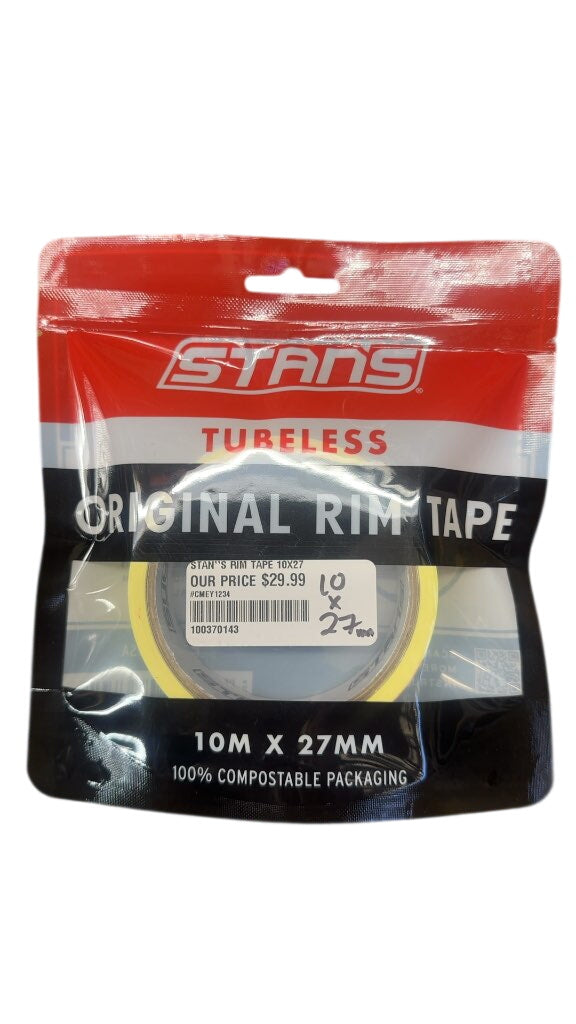 Stan's Original Tubeless Rim Tape New 10m x 27mm