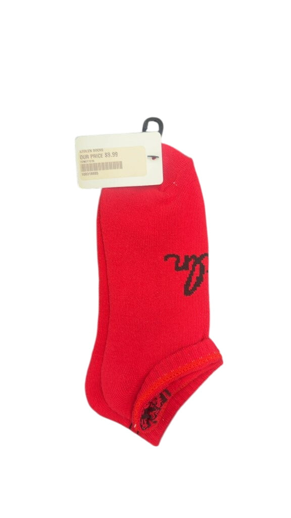 Stolen Goat Net Cycling Ankle Socks Red New
